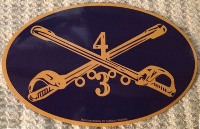3/4 Cav Magnet (4