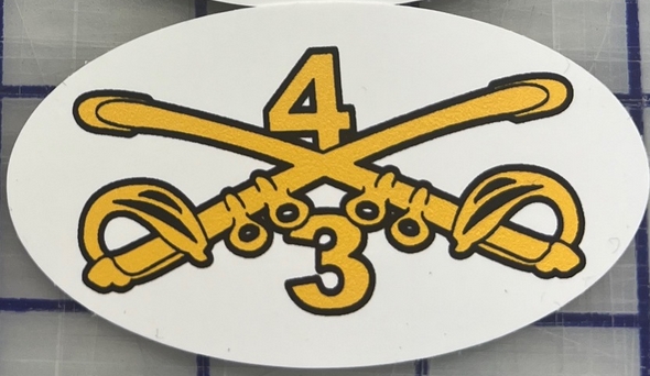 Vinyl 3/4 Cav Decal (set of 3)
